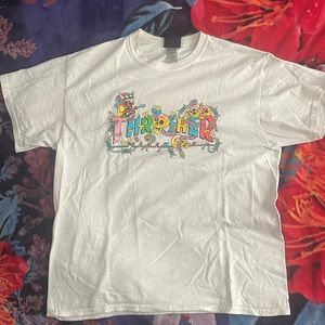 thrasher tee, L, white